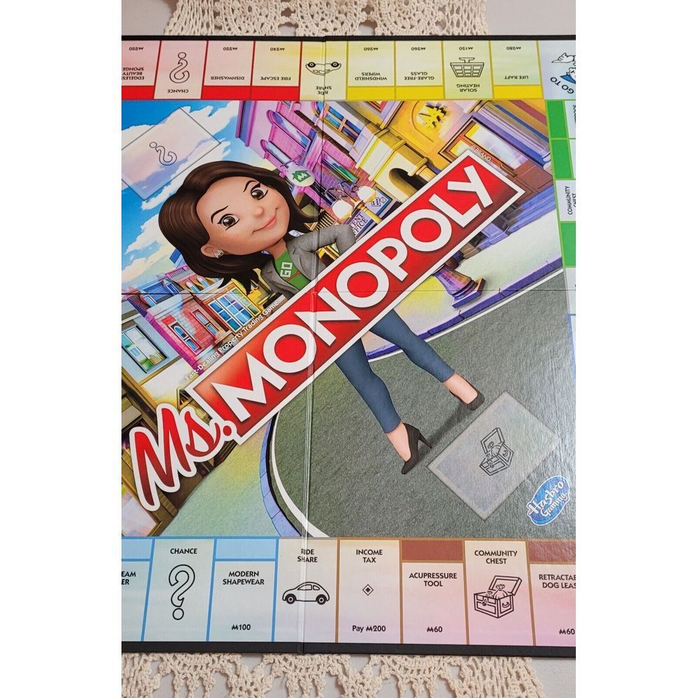 Hasbro NEW * Ms Monopoly * Board Game Ages 8+ Women Investors Property Trading - Picture 7 of 7